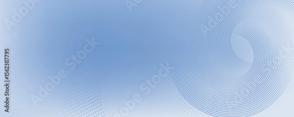 Fototapeta Abstract blue modern background with circle elements. Digital technology concept. vector illustration