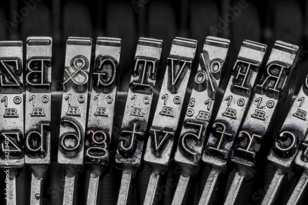 Obraz types of a typewriter