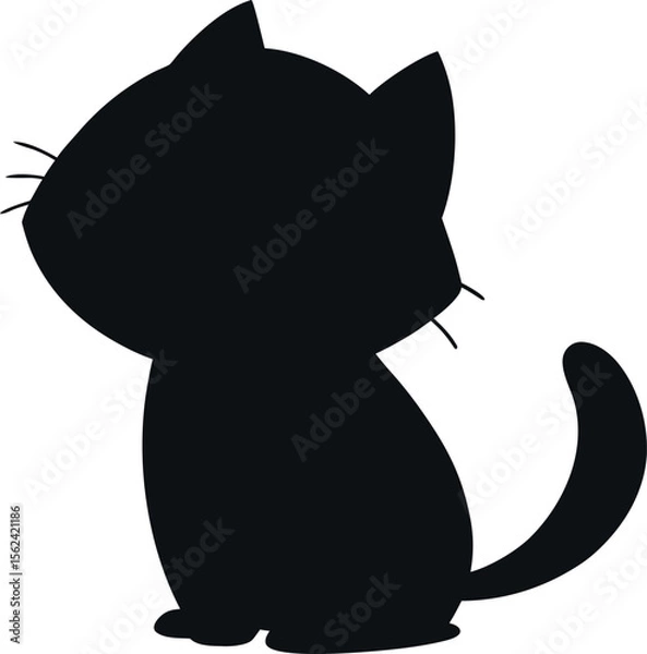 Fototapeta black cat icon design