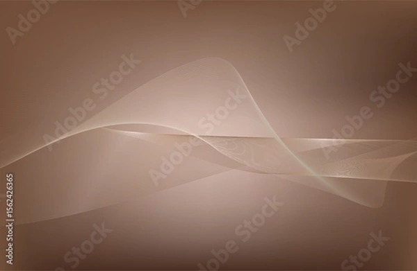Obraz Abstract Music background. Big Data Particle Flow Visualisation chemical industry. Science infographic futuristic illustration. Sound wave. Premium background design with mocha mousse sound wave