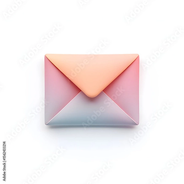 Obraz Stylized note envelope icon