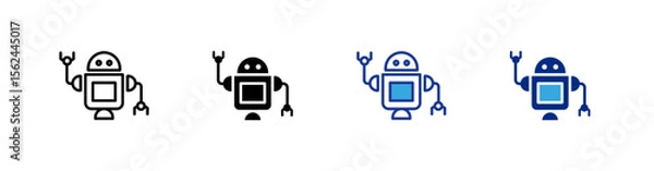 Fototapeta Robot icons set.eps