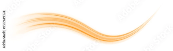 Fototapeta Electric technology in futuristic style neon color in PNG format on white transparent background for design and banners. Acceleration speed motion on night road.	