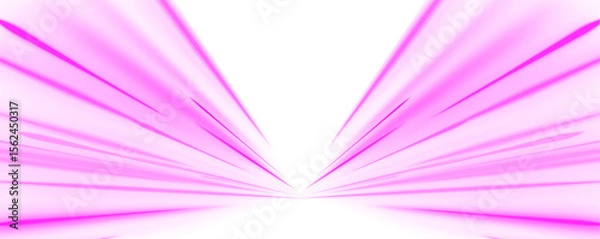 Fototapeta Neon stripes in the form of drill, turns and swirl. Illustration of high speed concept. Image of speed motion on the road. Abstract background png in blue and purple neon glow colors.	