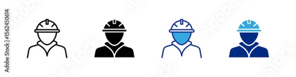 Fototapeta Worker icons set.eps