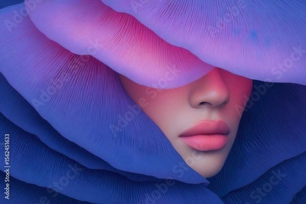 Obraz Vivid floral beauty emerges in an enchanting fusion of colors and textures