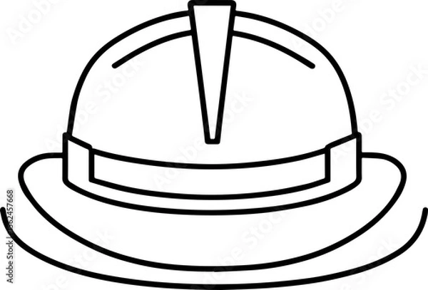 Obraz Minimalist Construction Hat Icon