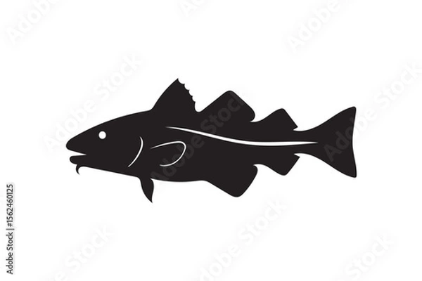 Obraz Cod fish silhouette