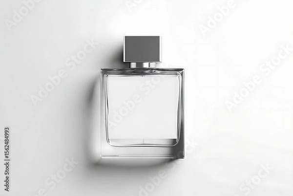 Fototapeta Empty perfume bottle, square shape