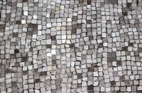 Obraz Small tiles mosaic pattern background design on a floor
