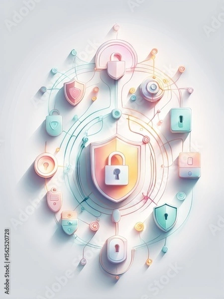 Fototapeta vector illustration of a modern background for your design