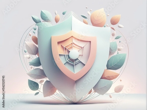 Fototapeta 3d image, abstract geometric shape.
