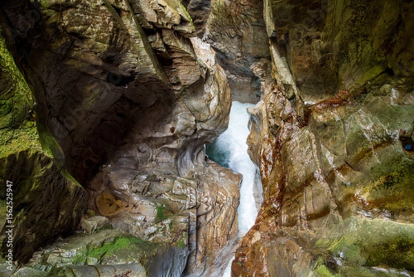 Obraz A view of the Orrido Gorge in Bellano on Lake Como