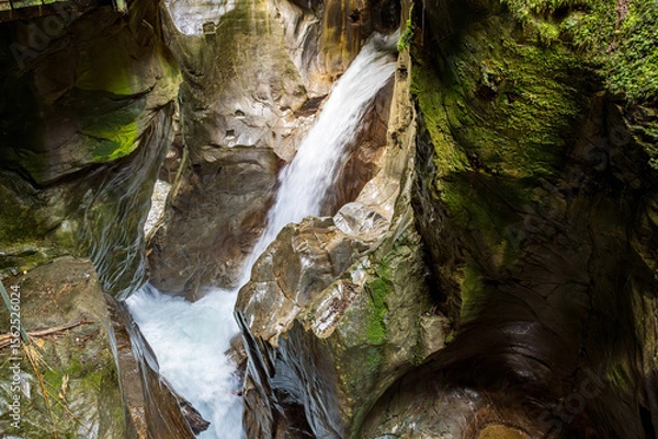 Obraz A great view of the Orrido Gorge in Bellano on Lake Como