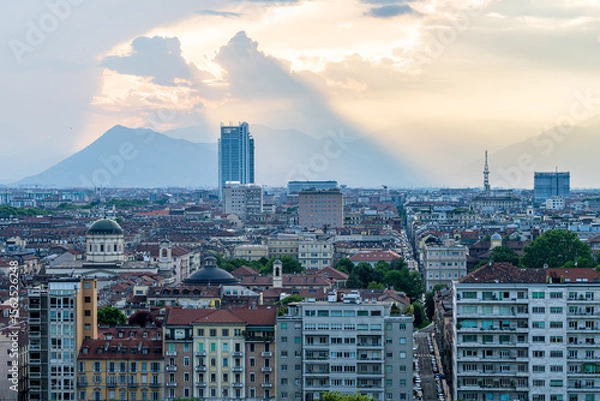 Obraz A view to Turin in Italy