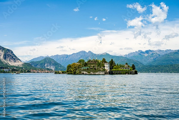 Obraz isola dei pescatori on lake maggiore, italy