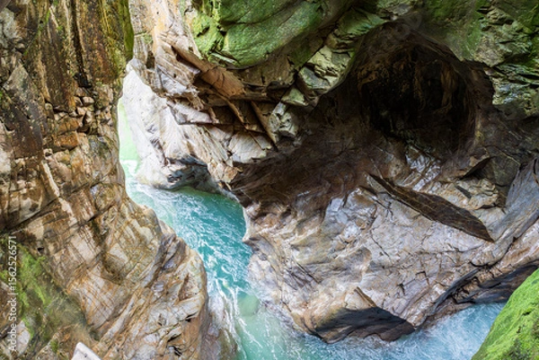 Obraz A view of the Orrido Gorge in Bellano on Lake Como
