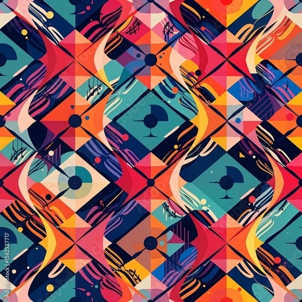 Fototapeta abstract background with colorful lines