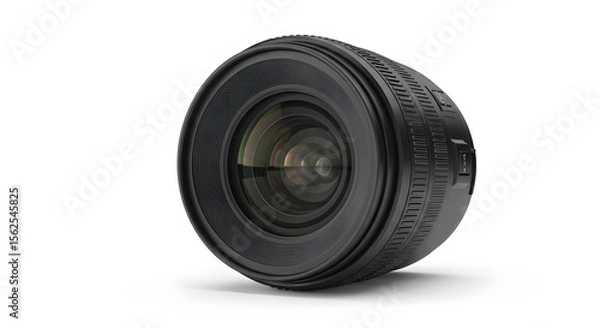Fototapeta Camera lens photography equipment professional lens for dslr and mirrorless cameras isolated on white