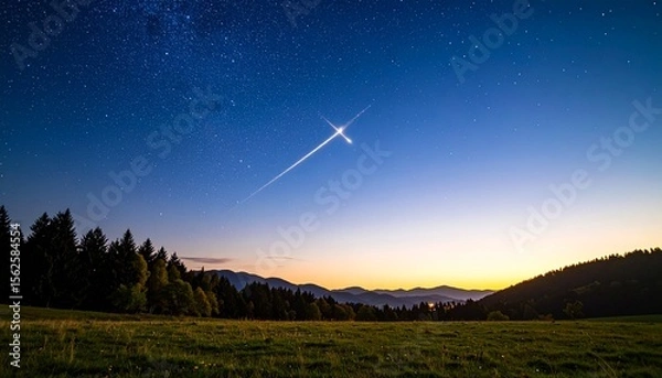 Fototapeta Meteor in the sky