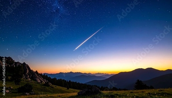 Fototapeta Meteor in the sky