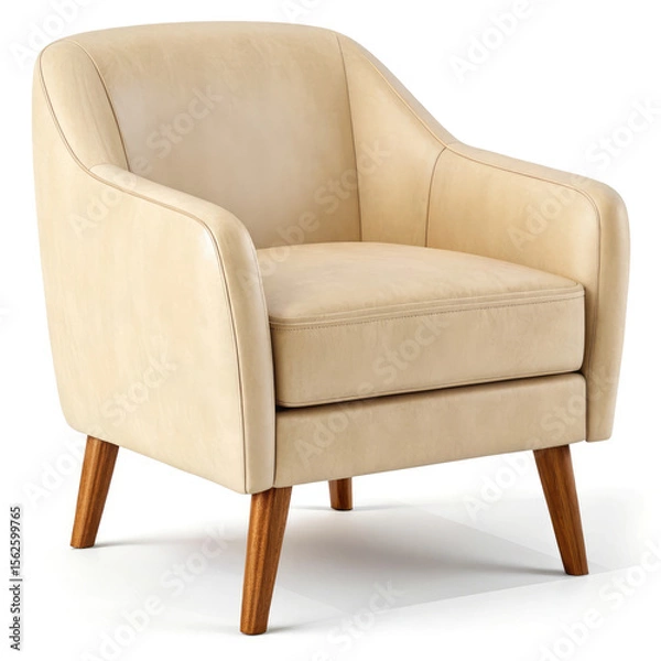 Obraz leather sofa isolated on white background