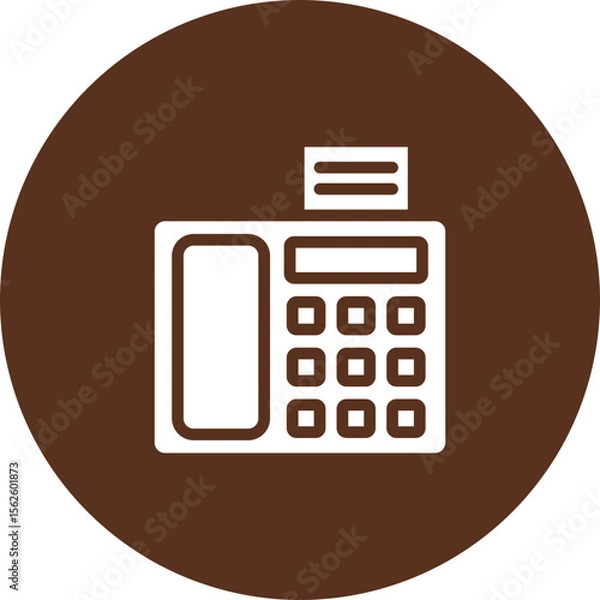 Fototapeta Fax Machine Vector Icon Design