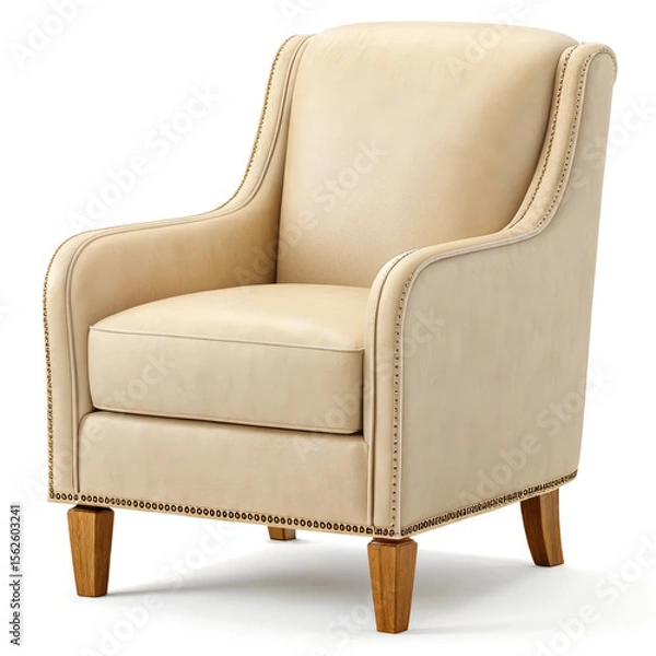 Obraz leather sofa isolated on white background