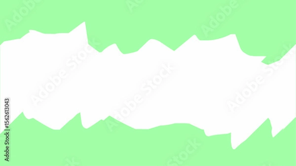 Fototapeta Abstract background with smooth white wave shape on soft green backdrop. Minimal and modern design with clean layout, perfect for banners, presentations, or graphic templates.