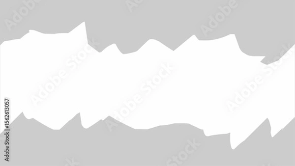 Fototapeta Abstract background with smooth white wave shape on gray backdrop. Minimal and modern design with clean layout, perfect for banners, presentations, or graphic templates.