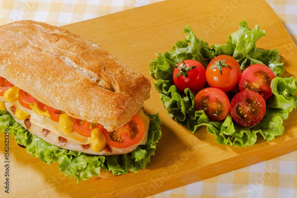 Obraz hamburguesa de pollo