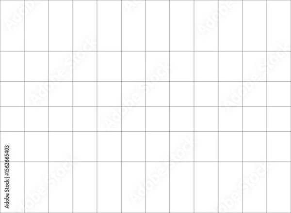 Obraz 30-Degree world map graticule (latitude-longitude) grid vector in Miller cylindrical projection