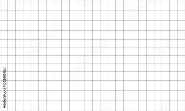 Obraz 15-Degree world map graticule (latitude-longitude) grid vector in compact Miller projection