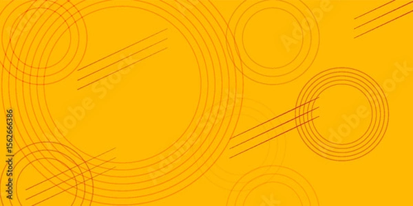 Fototapeta Abstract orange background with overlapping circular lines and diagonal streaks, creating a dynamic, modern design.