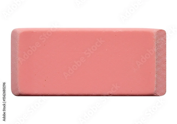 Obraz Pink Rectangular Eraser Perfect for Clean Corrections and Precise Editing of Drawings and Writings