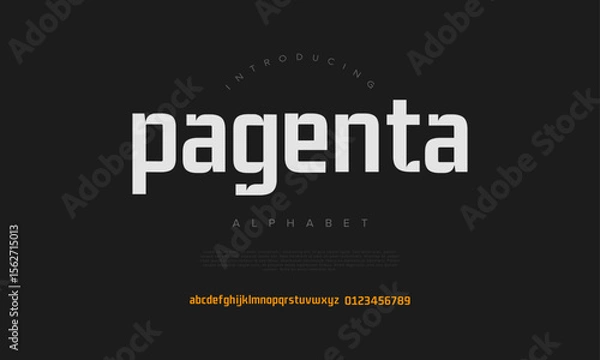 Fototapeta Rounded friendly sans-serif with strong character and smooth curves, perfect for modern branding and digital products