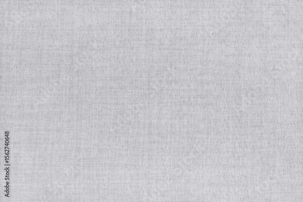 Fototapeta White grey linen fabric cloth texture for background, natural textile pattern.