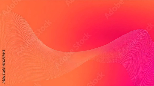 Fototapeta Modern elegant gradient background in orange to pink tones, soft minimal abstract style perfect for graphic design