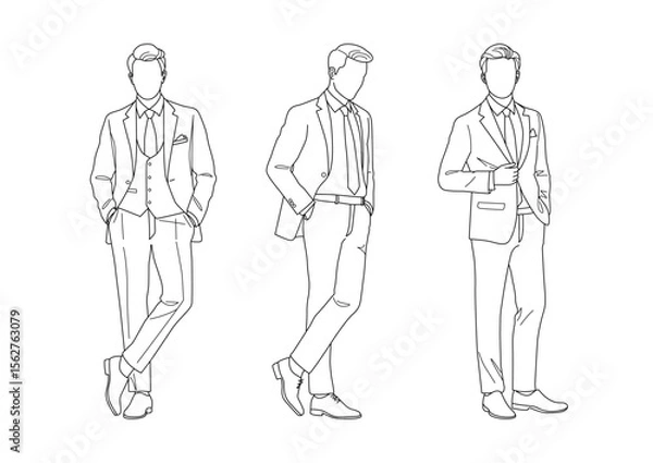 Fototapeta ポーズをとるビジネスマン01