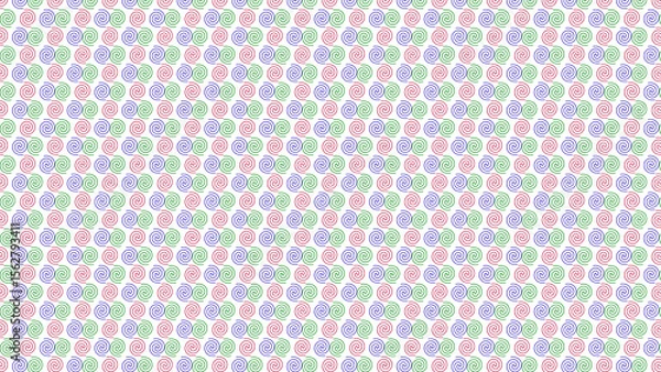 Fototapeta Small multicolored spiral pattern images
