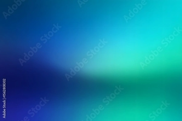 Fototapeta Abstract blurred gradient background in shades of green and blue, a minimalistic vector design for presentations.