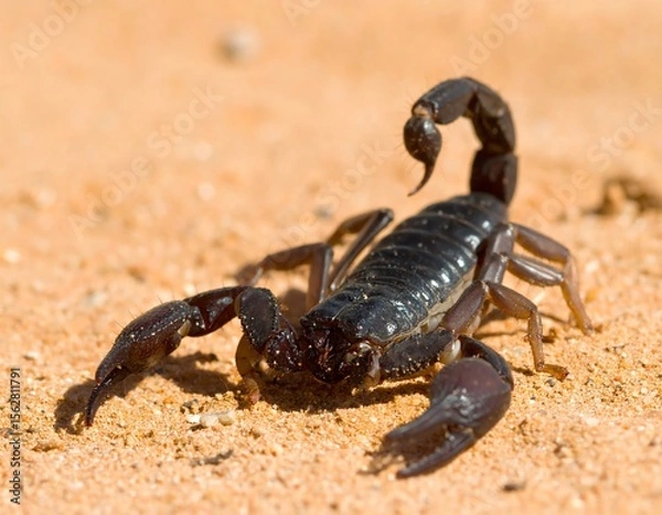 Fototapeta Desert Scorpion on Sand
