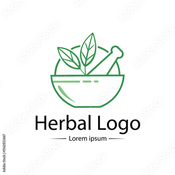 Fototapeta Herbal logo