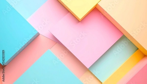 Fototapeta Pastel Geometric Abstract Background