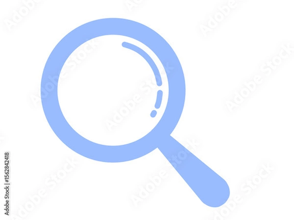 Obraz シンプル検索アイコン（ブルー）