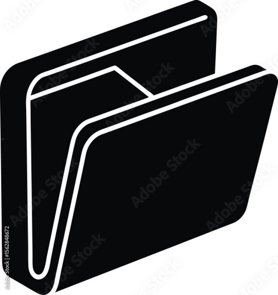 Fototapeta Closed Folder Document Icon