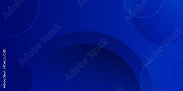 Fototapeta Blue abstract background. blue gradient vanishing circles. Vector abstract modern graphic design for template, poster, wallpaper, flyer.