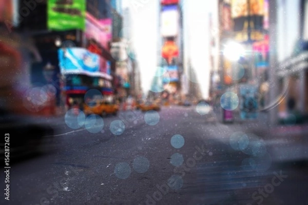 Obraz Blurry new york street with copy space