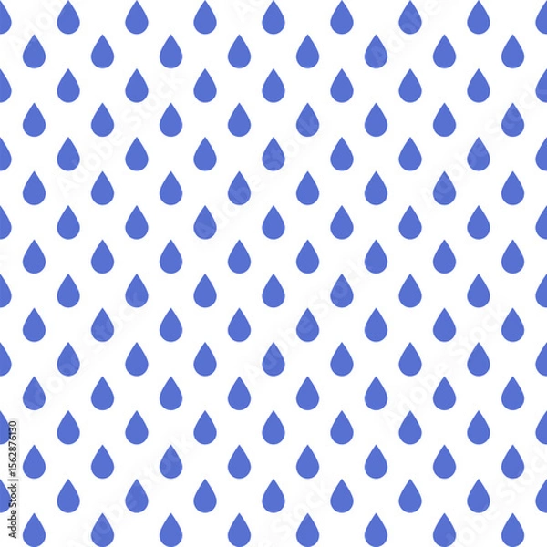 Fototapeta Rain in Blue and white, Seamless Pattern texture