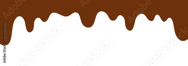 Fototapeta チョコレート　フレーム　垂れる　バレンタイン